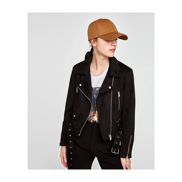 Zara faux suede biker jacket 🖤 - Picture 2 of 4